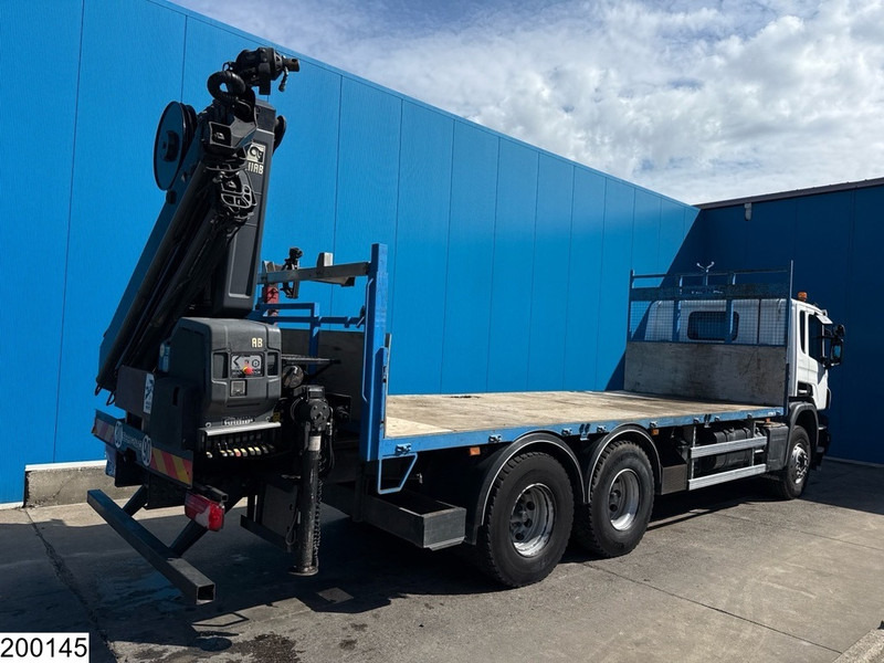 Dropside/ Flatbed truck, Crane truck Scania P 410 6x4, EURO 6, Retarder, HIAB, Remote: picture 11