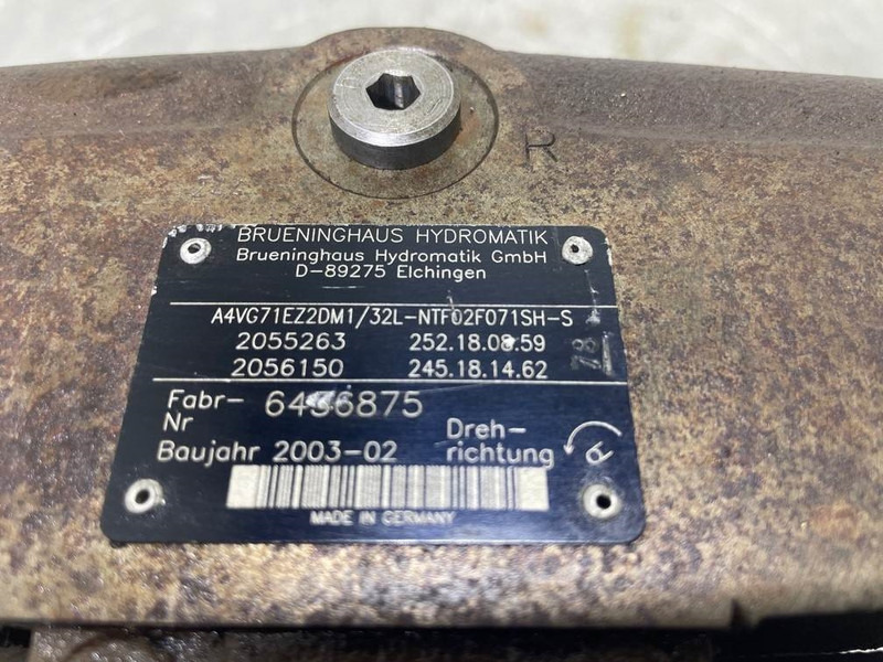 Brueninghaus Hydromatik A4VG71EZ2DM1/32L-Drive pump/Fahrpumpe/Rijpomp - Hydraulics for Construction machinery: picture 4 Brueninghaus Hydromatik A4VG71EZ2DM1/32L-Drive pump/Fahrpumpe/Rijpomp - Hydraulics for Construction machinery: picture 4