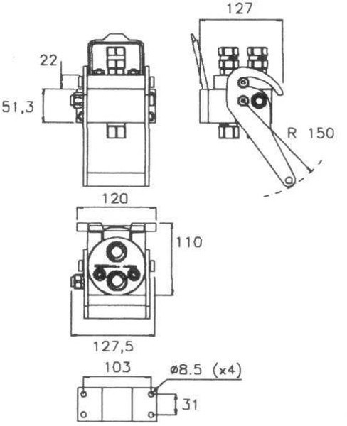 Faster 2P206212GMC - Quick coupler/Schnellkupplung - Hydraulics for Construction machinery: picture 2 Faster 2P206212GMC - Quick coupler/Schnellkupplung - Hydraulics for Construction machinery: picture 2