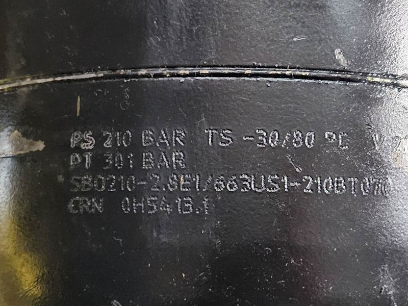 New Holland W110C-Hydac SBO210-2.8E1-Accumulator/Hydrospeicher - Hydraulics for Construction machinery: picture 4 New Holland W110C-Hydac SBO210-2.8E1-Accumulator/Hydrospeicher - Hydraulics for Construction machinery: picture 4