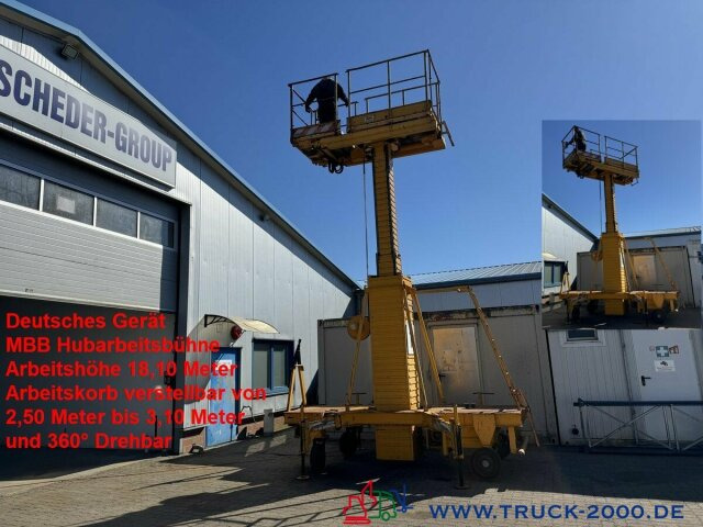 Aerial platform MBB MM 18 Elektro bis 18,10 Meter Arbeitshöhe: picture 1