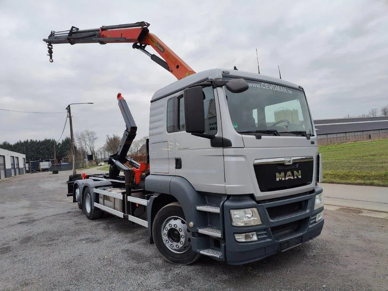 MAN TGS 26.320 Container Multilift + Kraan Palfinger PK16502 - Hook lift truck, Crane truck: picture 2 MAN TGS 26.320 Container Multilift + Kraan Palfinger PK16502 - Hook lift truck, Crane truck: picture 2