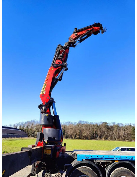 Dropside/ Flatbed truck, Crane truck Mercedes-Benz Actros 4151 V8 8x4 roofcrane / dachdecker Palfinger PK78002 + Flyjib PJ170: picture 18