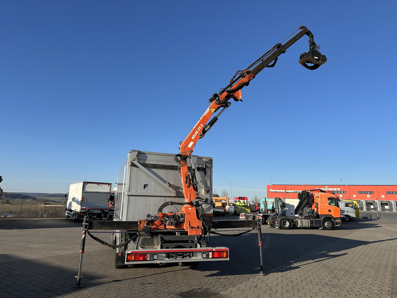 Mercedes-Benz Atego 1529 4x2  Atlas 57.3-A2   Kadaverkipper - Crane truck, Tipper: picture 4 Mercedes-Benz Atego 1529 4x2  Atlas 57.3-A2   Kadaverkipper - Crane truck, Tipper: picture 4