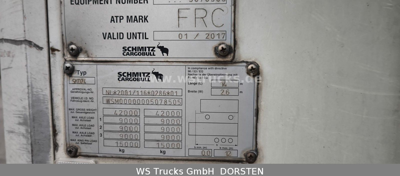 Refrigerator semi-trailer Schmitz Cargobull SKO 24 Kühlauflieger Vector 1850 MT, Bi-Temp: picture 7