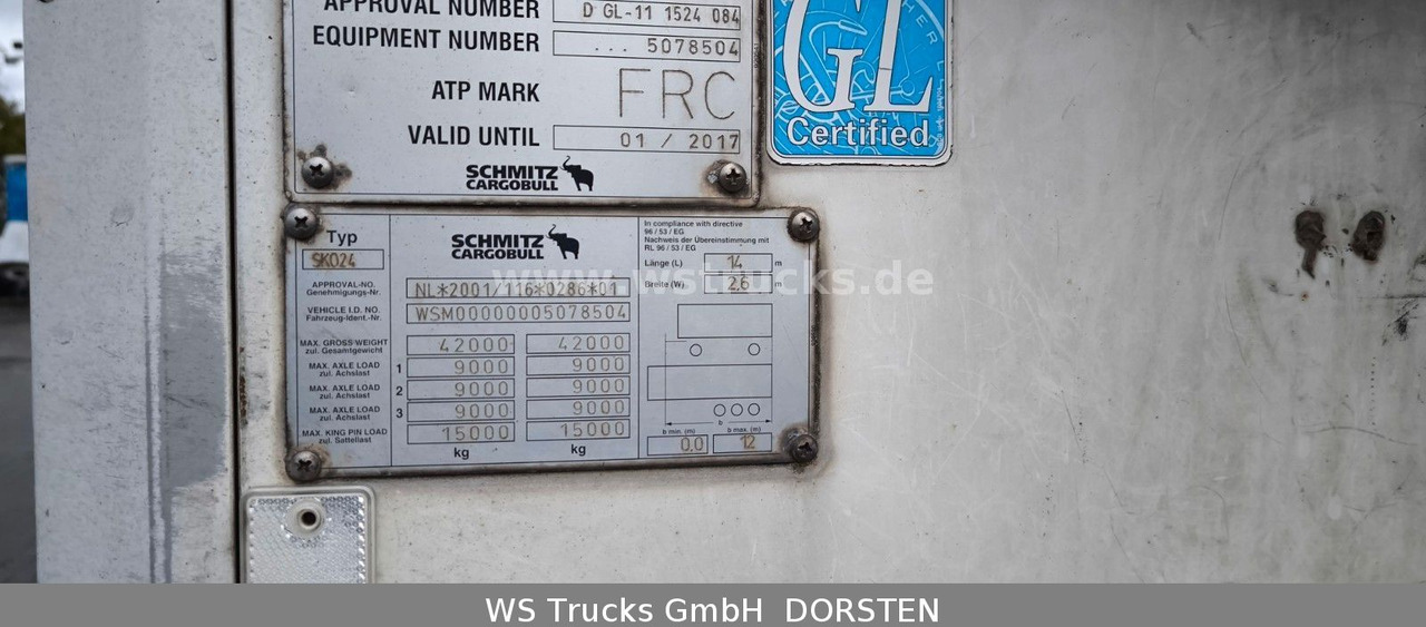 Schmitz Cargobull SKO 24 Kühlauflieger | Vector 1850 MT | LBW - Closed box semi-trailer: picture 4 Schmitz Cargobull SKO 24 Kühlauflieger | Vector 1850 MT | LBW - Closed box semi-trailer: picture 4