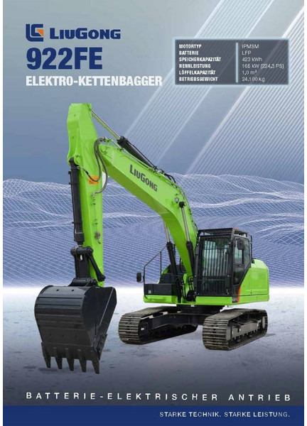 LIUGONG 922 FE vollelektrisch, 24.100 kg - Crawler excavator: picture 1 LIUGONG 922 FE vollelektrisch, 24.100 kg - Crawler excavator: picture 1