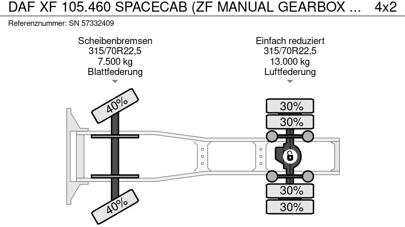 Leasing of DAF XF 105.460 SPACECAB (ZF MANUAL GEARBOX / MX-BRAKE / 870+430 LITER TANK / EURO 5 EEV / AIRCONDITIONING / FRIDGE) DAF XF 105.460 SPACECAB (ZF MANUAL GEARBOX / MX-BRAKE / 870+430 LITER TANK / EURO 5 EEV / AIRCONDITIONING / FRIDGE): picture 11