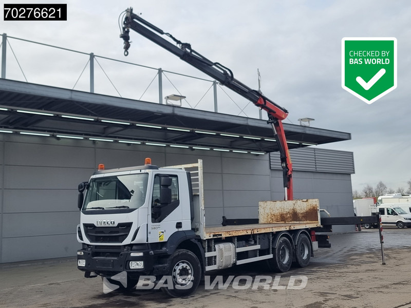 Iveco Trakker 360 6X4 Palfinger PK17.001 SLD Remote Steelsuspension Big-Axle - Dropside/ Flatbed truck, Crane truck: picture 1 Iveco Trakker 360 6X4 Palfinger PK17.001 SLD Remote Steelsuspension Big-Axle - Dropside/ Flatbed truck, Crane truck: picture 1