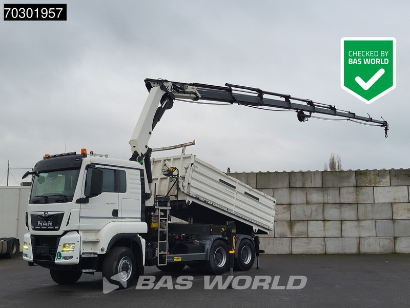 MAN TGS 33.420 6X6 Palfinger PK33002 EH Crane 12m3 tipper Manual Retarder Big-Axle Euro 6 - Tipper: picture 1 MAN TGS 33.420 6X6 Palfinger PK33002 EH Crane 12m3 tipper Manual Retarder Big-Axle Euro 6 - Tipper: picture 1