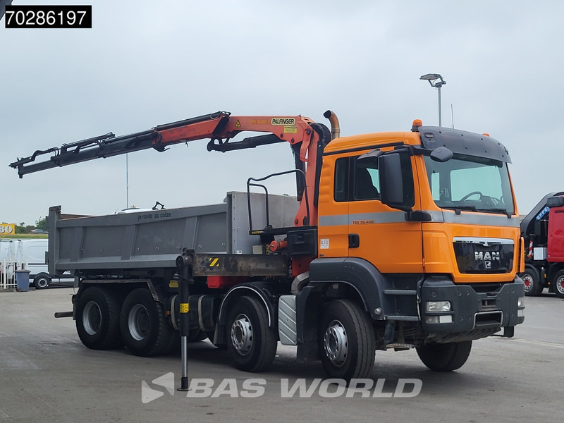 Tipper, Crane truck MAN TGS 35.400 8X4 Palfinger PK16001 K Kran Crane Retarder Big-Axle 2-Way tipper Euro 6: picture 11