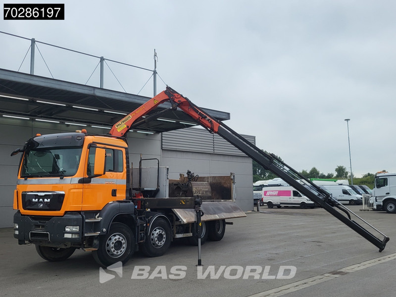 Tipper, Crane truck MAN TGS 35.400 8X4 Palfinger PK16001 K Kran Crane Retarder Big-Axle 2-Way tipper Euro 6: picture 9