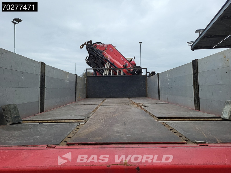 Dropside/ Flatbed truck, Crane truck MAN TGS 35.480 8X4 Fassi F800BXP.28 Kran Crane Hydrodrive Lift-Lenkachse Euro 4: picture 12