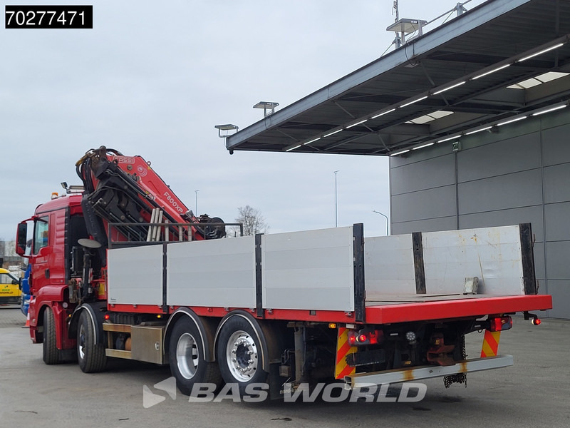 Dropside/ Flatbed truck, Crane truck MAN TGS 35.480 8X4 Fassi F800BXP.28 Kran Crane Hydrodrive Lift-Lenkachse Euro 4: picture 20