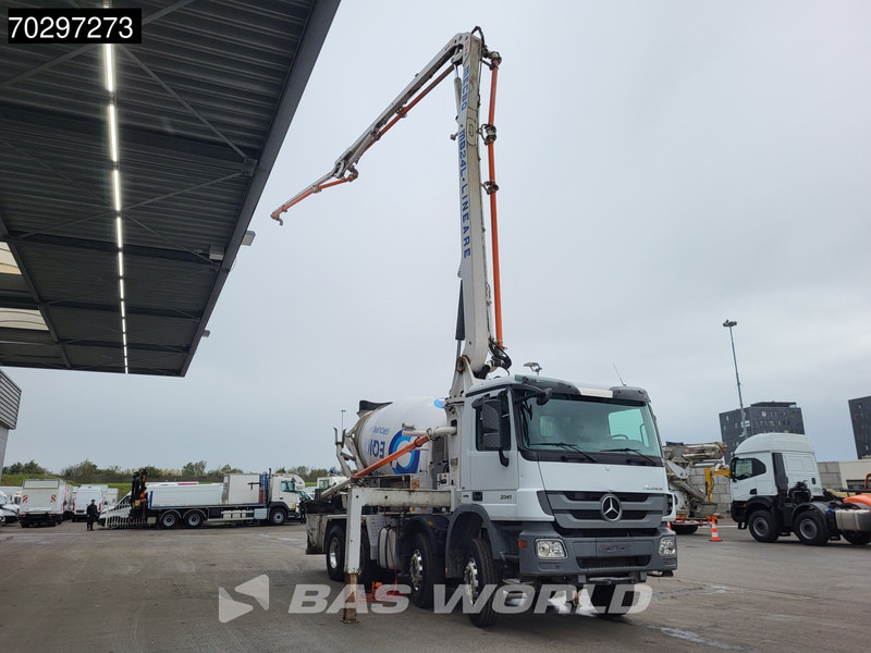 Mercedes-Benz Actros 3241 8X4 7m3 Mecbo Mixer Big-Axle Steelsuspension Pompe+Mixer Euro 5 - Concrete pump truck: picture 3 Mercedes-Benz Actros 3241 8X4 7m3 Mecbo Mixer Big-Axle Steelsuspension Pompe+Mixer Euro 5 - Concrete pump truck: picture 3