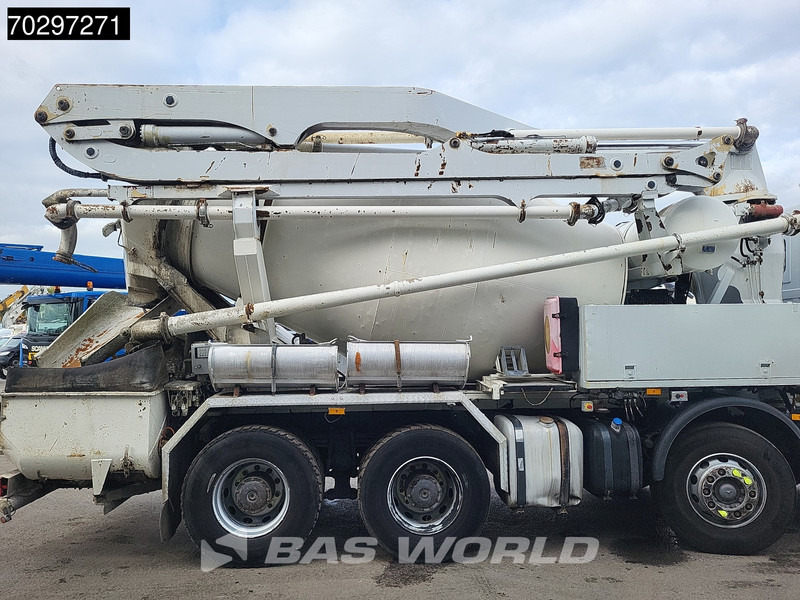 Concrete pump truck Mercedes-Benz Actros 3241 8X4 7m3 Putzmeister Mixer Big-Axle Steelsuspension 3-Pedals Pompe+Mixer Euro 4: picture 7