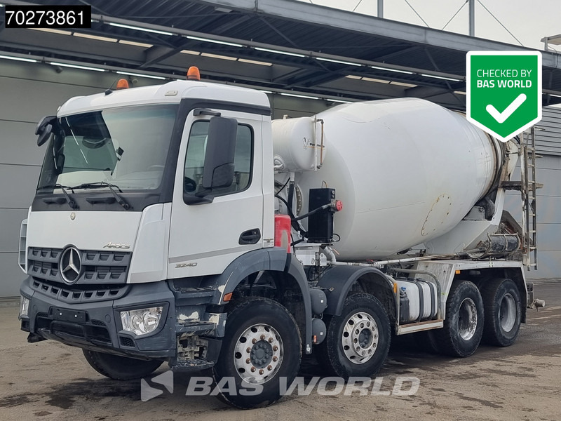 Mercedes-Benz Arocs 3240 8X4 9m3 Steelsuspension Automatic Alcoa's Euro 6 - Concrete mixer truck: picture 1 Mercedes-Benz Arocs 3240 8X4 9m3 Steelsuspension Automatic Alcoa's Euro 6 - Concrete mixer truck: picture 1