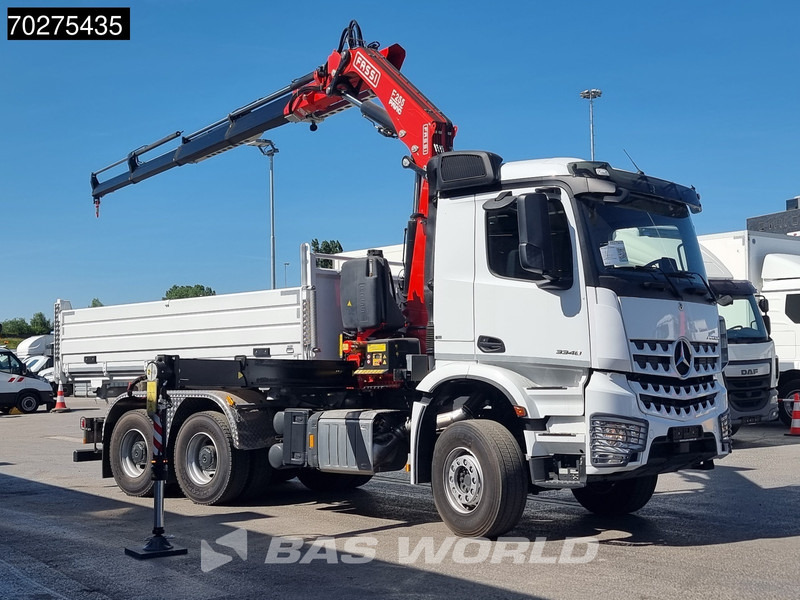 Mercedes-Benz Arocs 3348 6X4 Fassi F255A2.24 Kran Crane 9m3 3-Sided Tipper Big-Axle Euro 6 - Tipper, Crane truck: picture 3 Mercedes-Benz Arocs 3348 6X4 Fassi F255A2.24 Kran Crane 9m3 3-Sided Tipper Big-Axle Euro 6 - Tipper, Crane truck: picture 3