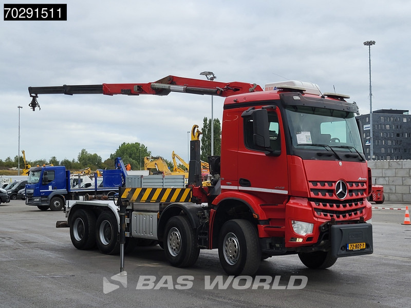 Mercedes-Benz Arocs 4145 8X4 NL-Truck HMF 2243 Z Crane Hyva 26-51-S Steelsuspension Big-Axle Automatic Euro 6 - Hook lift truck, Crane truck: picture 3 Mercedes-Benz Arocs 4145 8X4 NL-Truck HMF 2243 Z Crane Hyva 26-51-S Steelsuspension Big-Axle Automatic Euro 6 - Hook lift truck, Crane truck: picture 3