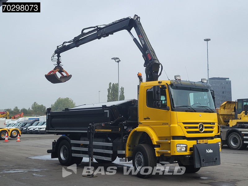 Mercedes-Benz Axor 2124 Axor 4X4 HIAB 122 B-2 HIDUO Crane Tipper Full Steel Big-Axle Euro 5 - Tipper, Crane truck: picture 3 Mercedes-Benz Axor 2124 Axor 4X4 HIAB 122 B-2 HIDUO Crane Tipper Full Steel Big-Axle Euro 5 - Tipper, Crane truck: picture 3