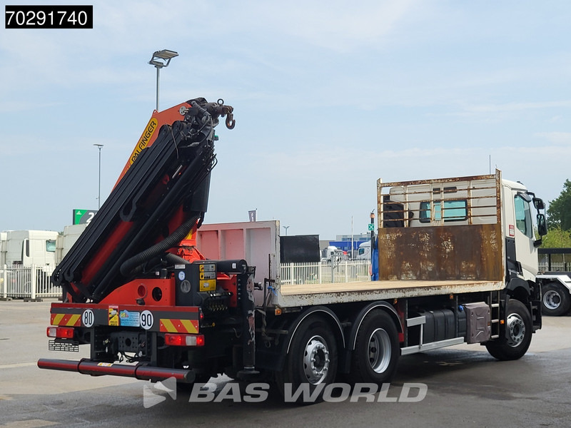 Dropside/ Flatbed truck, Crane truck Renault C 380 6X2 Palfinger PK 22002 EH Crane Optibrake Euro 6: picture 19