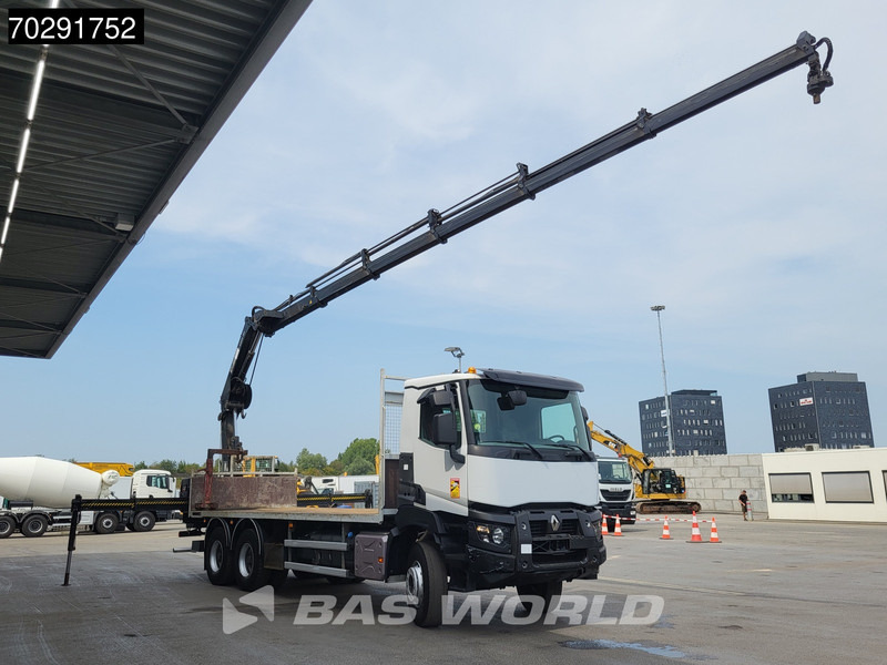 Renault Premium 380 6X4 HIAB X-HIDUO 188 E-5 Crane Steelsuspension Big-Axle Automatic Euro 6 - Dropside/ Flatbed truck, Crane truck: picture 3 Renault Premium 380 6X4 HIAB X-HIDUO 188 E-5 Crane Steelsuspension Big-Axle Automatic Euro 6 - Dropside/ Flatbed truck, Crane truck: picture 3