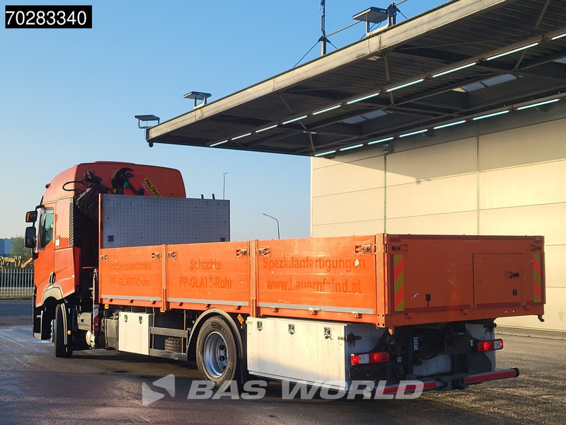 Dropside/ Flatbed truck, Crane truck Renault T 380 4X2 Palfinger PK18002-EH Kran Crane Retarder Standklima Euro 6: picture 9