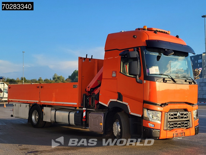 Dropside/ Flatbed truck, Crane truck Renault T 380 4X2 Palfinger PK18002-EH Kran Crane Retarder Standklima Euro 6: picture 10
