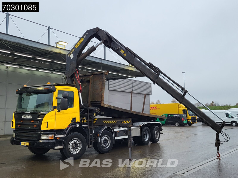 Cable system truck, Crane truck Scania P380 8X2 Palfinger PK32080 Crane Kran cable system Automatic Euro 3: picture 5