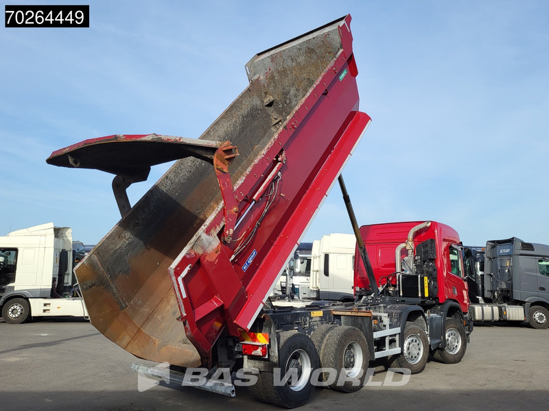 Tipper Scania P410 8X4 NL-Truck 19m3 tipper box heating Big-Axle Steelsuspension Automatic: picture 5
