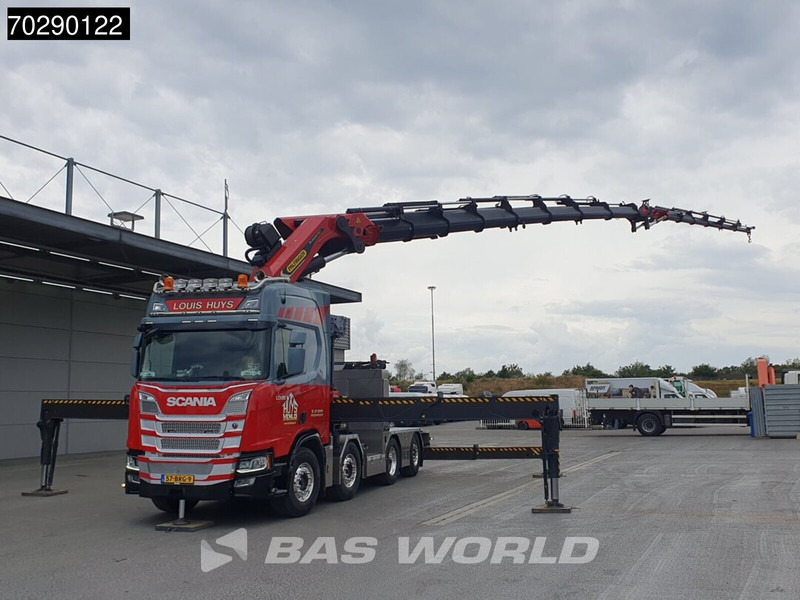 Scania R500 8X2 NL-Truck Palfinger PK165002 TEC 7 Crane Winch Fly-Jib Retarder Lift+steering - Dropside/ Flatbed truck, Crane truck: picture 5 Scania R500 8X2 NL-Truck Palfinger PK165002 TEC 7 Crane Winch Fly-Jib Retarder Lift+steering - Dropside/ Flatbed truck, Crane truck: picture 5