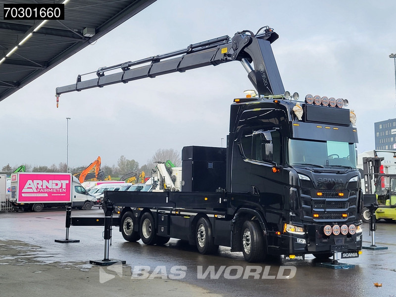 Scania S660 8X2 HMF 9520OK-RCS Crane Kran Fifth wheel Full Air Lift+steering axle - Tractor unit: picture 3 Scania S660 8X2 HMF 9520OK-RCS Crane Kran Fifth wheel Full Air Lift+steering axle - Tractor unit: picture 3