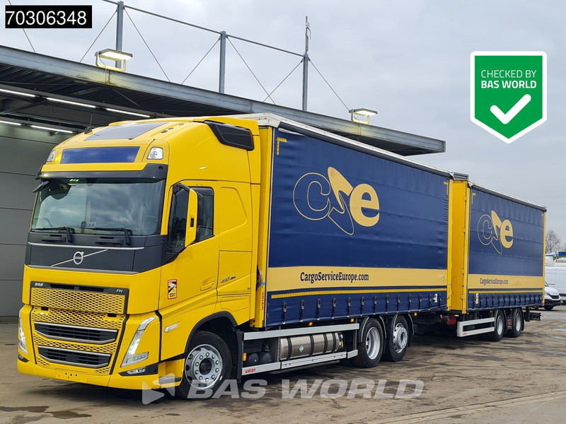 Volvo FH 460 6X2 LNG Engine Curtainside Combi Sliding roof I-Park Cool VEB+ - Curtainsider truck: picture 1 Volvo FH 460 6X2 LNG Engine Curtainside Combi Sliding roof I-Park Cool VEB+ - Curtainsider truck: picture 1