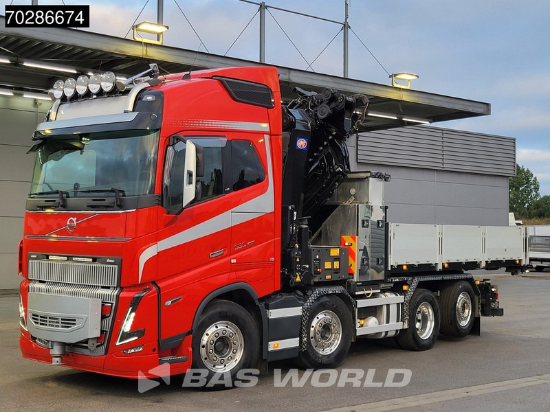 Volvo FH16 650 FH16 8X2 HMF 7020K-RCS Crane + Fly-Jib Lift+Steering-Axle Navi LED ACC Euro 6 - Dropside/ Flatbed truck, Crane truck: picture 5 Volvo FH16 650 FH16 8X2 HMF 7020K-RCS Crane + Fly-Jib Lift+Steering-Axle Navi LED ACC Euro 6 - Dropside/ Flatbed truck, Crane truck: picture 5