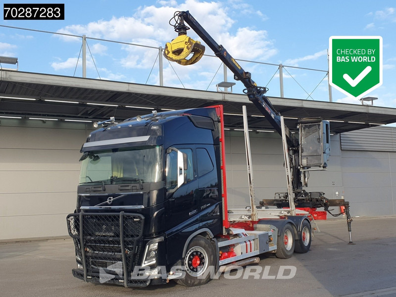 Volvo FH16 750 FH16 6X4 HIAB E96S 79 wood crane Retarder Dynamic-Steering Big-Axle Euro 6 - Timber truck, Crane truck: picture 1 Volvo FH16 750 FH16 6X4 HIAB E96S 79 wood crane Retarder Dynamic-Steering Big-Axle Euro 6 - Timber truck, Crane truck: picture 1