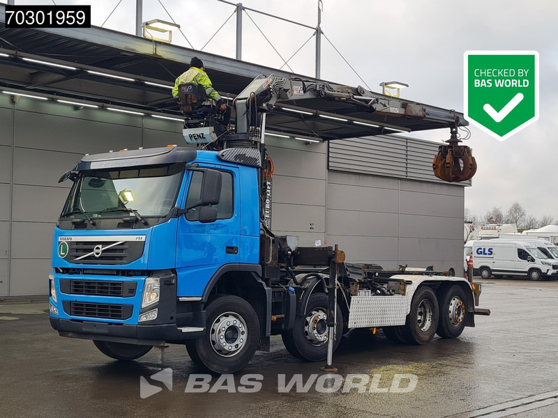 Volvo FM 460 8X2 Penz 12ZR7,70 Crane + AJK HS20N Automatic VEB+ Euro 5 - Hook lift truck, Crane truck: picture 1 Volvo FM 460 8X2 Penz 12ZR7,70 Crane + AJK HS20N Automatic VEB+ Euro 5 - Hook lift truck, Crane truck: picture 1