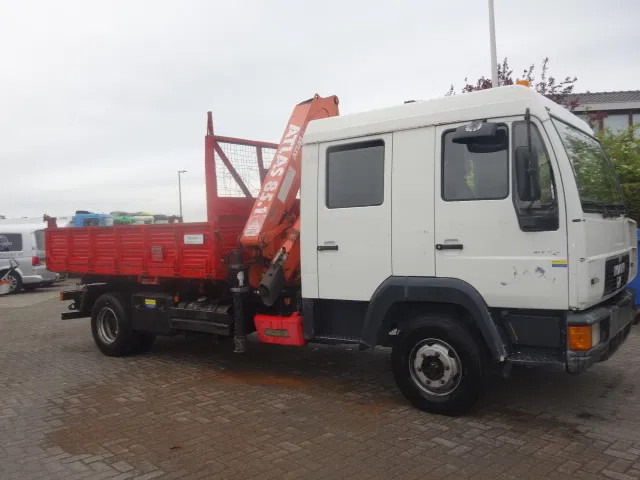 MAN 12.224 DC,8,5 TON ATLAS KRAAN,KIPPER,MANUAL POMP - Tipper, Crane truck: picture 3 MAN 12.224 DC,8,5 TON ATLAS KRAAN,KIPPER,MANUAL POMP - Tipper, Crane truck: picture 3