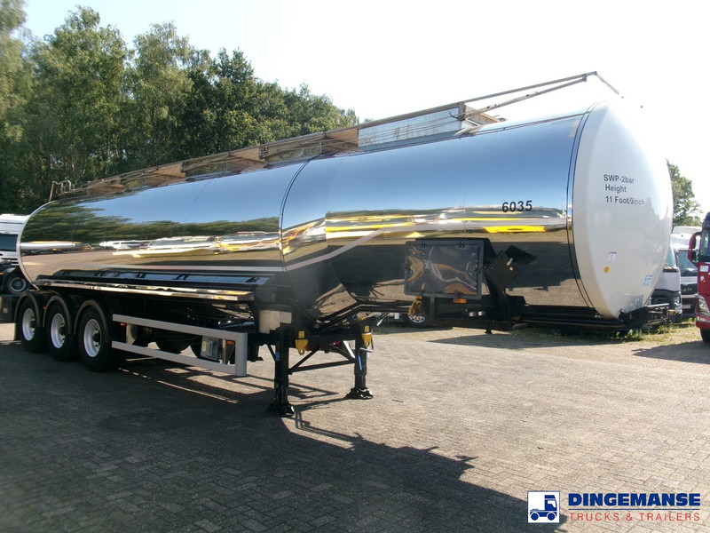 Clayton Chemical tank inox 33 m3 / 1 comp + pump - Tank semi-trailer: picture 2 Clayton Chemical tank inox 33 m3 / 1 comp + pump - Tank semi-trailer: picture 2