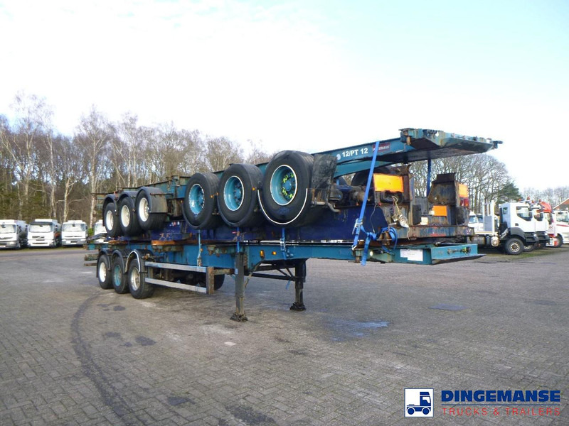 Crane Fruehauf Stack - 3 x container trailer 20-20-30-40 ft - Container transporter/ Swap body semi-trailer: picture 2 Crane Fruehauf Stack - 3 x container trailer 20-20-30-40 ft - Container transporter/ Swap body semi-trailer: picture 2