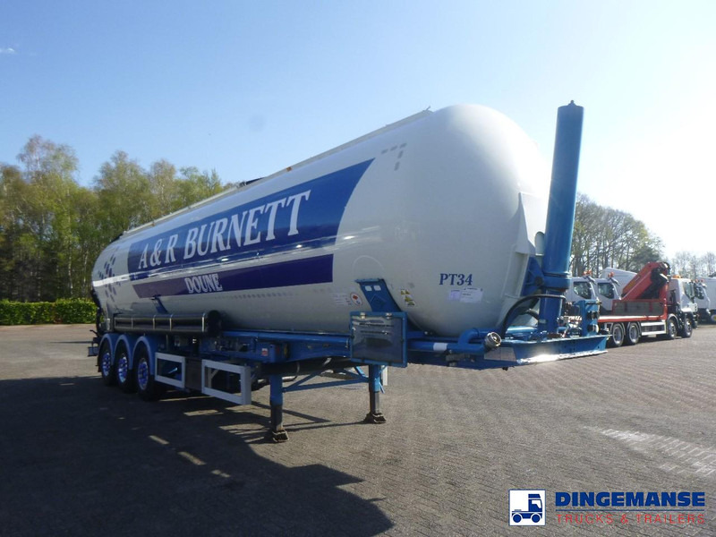 Feldbinder Powder tank alu 60 m3 / Compressor diesel engine. - Tank semi-trailer: picture 2 Feldbinder Powder tank alu 60 m3 / Compressor diesel engine. - Tank semi-trailer: picture 2