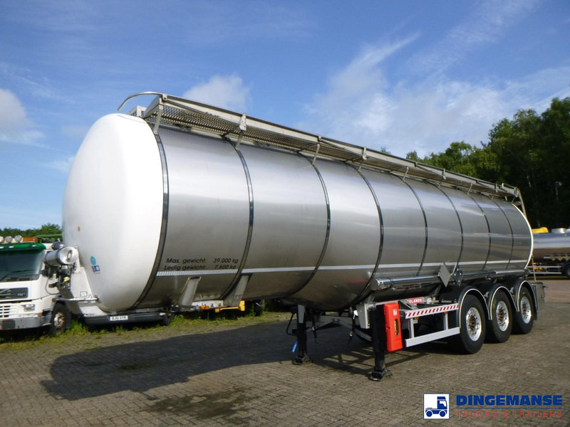Fluid Chemical tank inox 37.5 m3 / 1 comp ADR 28-10-2025 - Tank semi-trailer: picture 1 Fluid Chemical tank inox 37.5 m3 / 1 comp ADR 28-10-2025 - Tank semi-trailer: picture 1