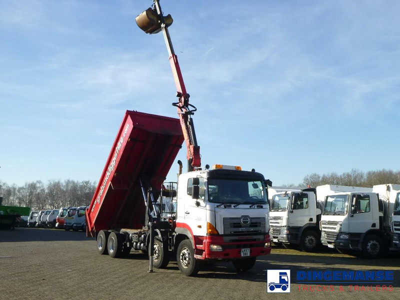 Hino FY1EUKA 8x4 tipper RHD + Palfinger E120L + grapple - Crane truck: picture 2 Hino FY1EUKA 8x4 tipper RHD + Palfinger E120L + grapple - Crane truck: picture 2
