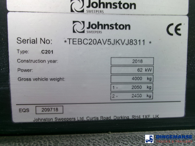 Road sweeper Johnston C202 compact street sweeper: picture 14