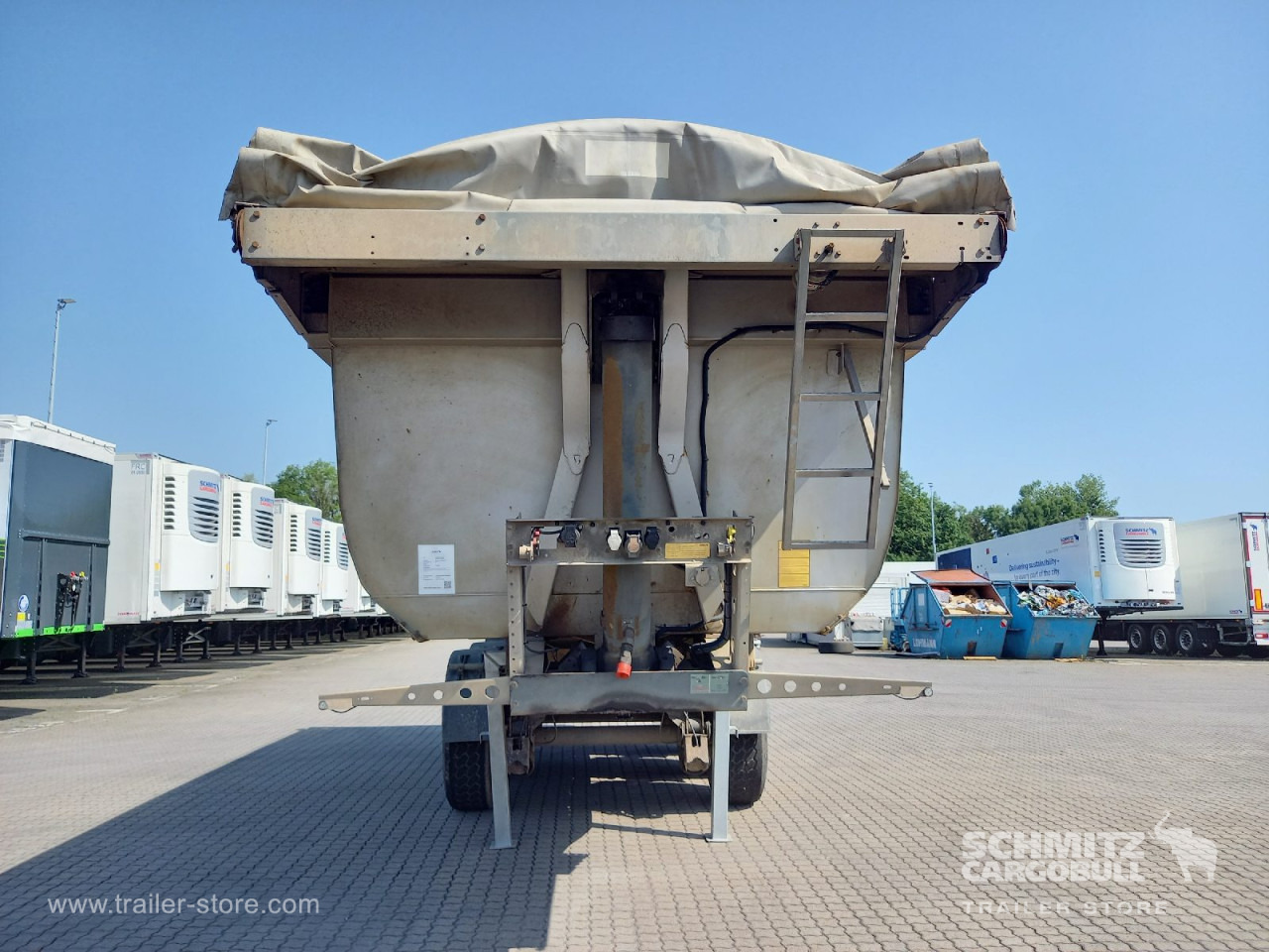 Tipper semi-trailer SCHMITZ Auflieger Kipper Stahlrundmulde 25m³: picture 11