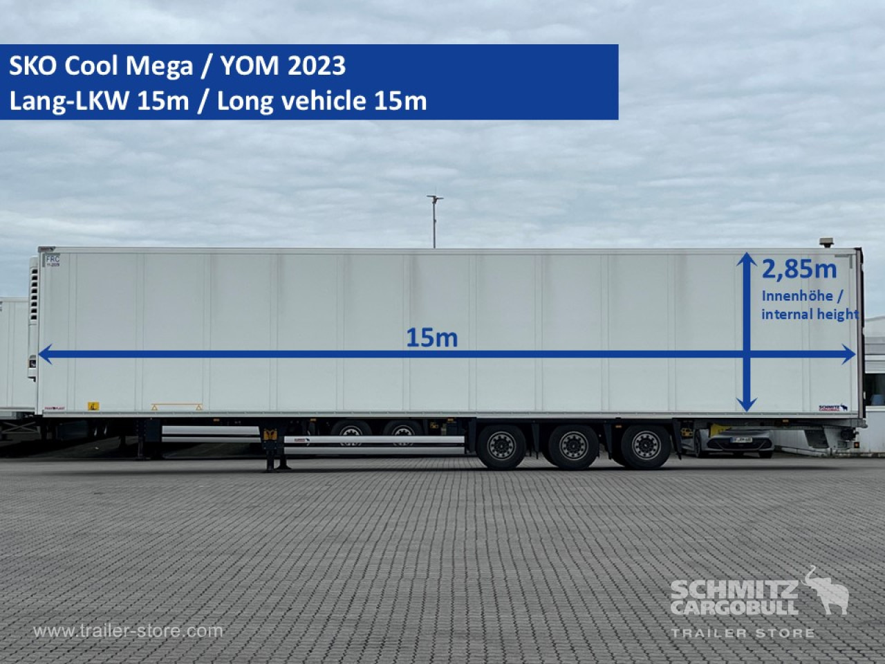SCHMITZ Auflieger Tiefkühler Mega - Isothermal semi-trailer: picture 1 SCHMITZ Auflieger Tiefkühler Mega - Isothermal semi-trailer: picture 1