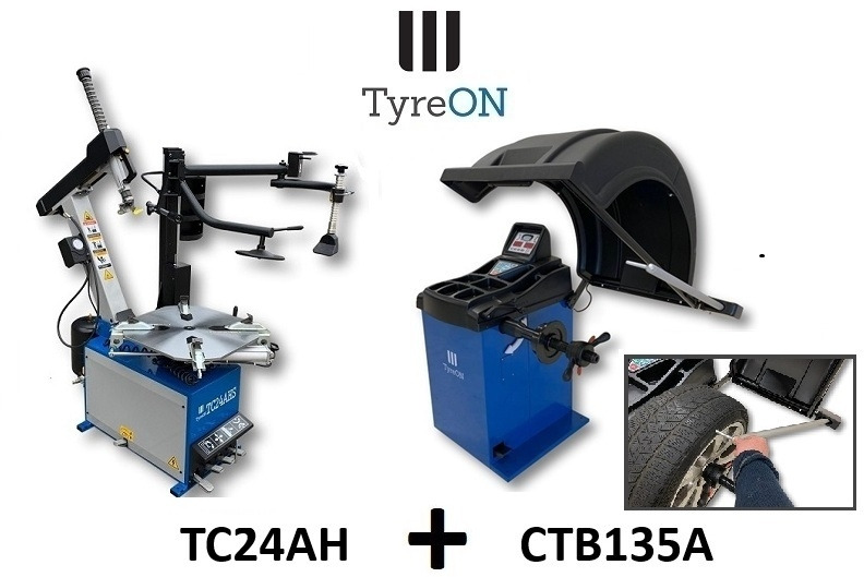 TC24AH 230V 1-Speed tyre changer + CTB135A wheel balancer - Workshop equipment: picture 1 TC24AH 230V 1-Speed tyre changer + CTB135A wheel balancer - Workshop equipment: picture 1