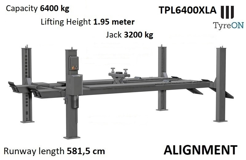 TPL6400A 4 post alignment lift - 5,2 m runways - 6.4T - Workshop equipment: picture 5 TPL6400A 4 post alignment lift - 5,2 m runways - 6.4T - Workshop equipment: picture 5