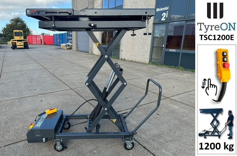 Workshop equipment TSC1200E mobile EV battery lifting table - Mobile lifting table for engines, gearboxes, EV battery packs, transmissions andvehicle components - 230V mobile scissor lift table - 1200 kg - H192 c: picture 9