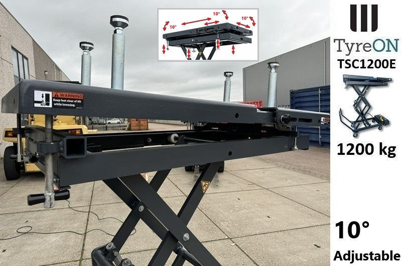 Workshop equipment TSC1200E mobile EV battery lifting table - Mobile lifting table for engines, gearboxes, EV battery packs, transmissions andvehicle components - 230V mobile scissor lift table - 1200 kg - H192 c: picture 8