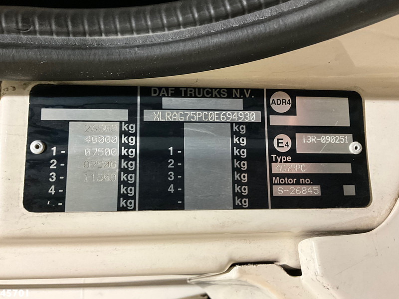 Leasing of DAF FAG 75 CF 250 Euro 3 Geesink 17m³ DAF FAG 75 CF 250 Euro 3 Geesink 17m³: picture 20 Leasing of DAF FAG 75 CF 250 Euro 3 Geesink 17m³ DAF FAG 75 CF 250 Euro 3 Geesink 17m³: picture 20